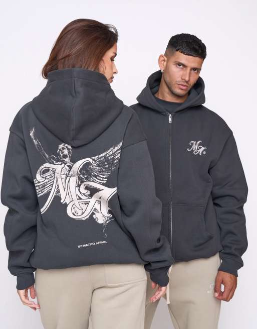 Multiply Apparel – Hero – Oversize-Kapuzenjacke in Black Soda