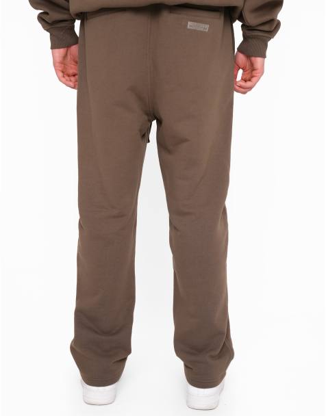 Multiply Apparel - Joggers marroni con stemma - view 1