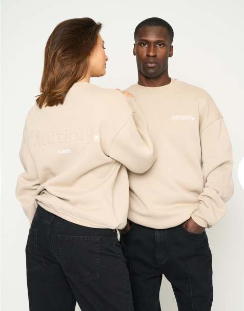Multiply Apparel - Mate - Sweat oversize - Taupe - view 1
