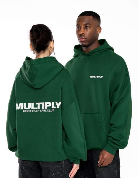 Multiply Apparel - Multiply - Felpa oversize con cappuccio verde - view 1