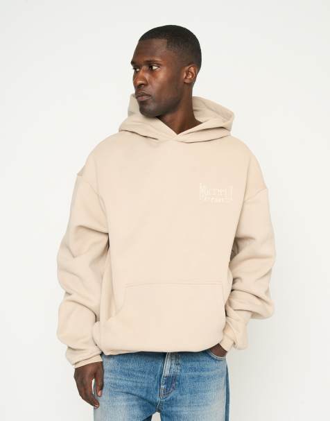 Multiply Apparel – Nobility – Oversize-Kapuzenpullover in schlichtem Taupe - view 1