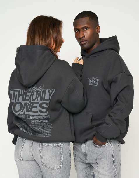 Multiply Apparel - Operation - Felpa con cappuccio oversize nero soda - view 1