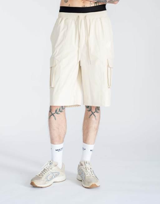 Multiply Apparel - Short oversize fonctionnel polyvalent - Coquillage pistache