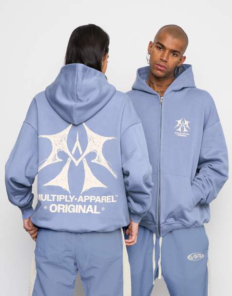 Multiply Apparel – Sketch – Oversize-Kapuzenjacke in wilder Wind - view 1
