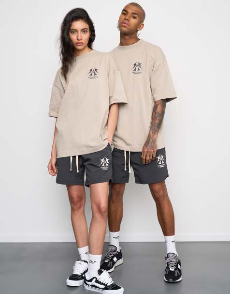 Multiply Apparel – Sketch – Shorts aus Webstoff in schwarze Limonade - view 1