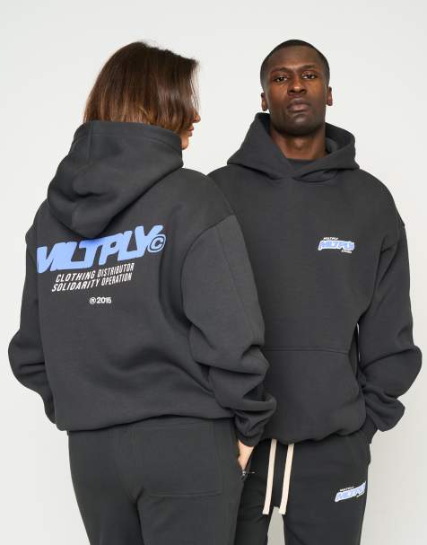Multiply Apparel - Solidarity - Sweat à capuche oversize - Noir - view 1
