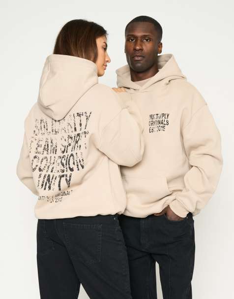 Multiply Apparel - Spirit - Sweat à capuche oversize - Taupe - view 1