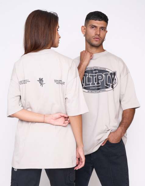 Multiply Apparel - Spirit - T-shirt oversize color colomba - view 1