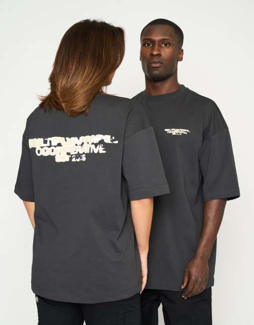 Multiply Apparel - T-shirt oversize nero soda