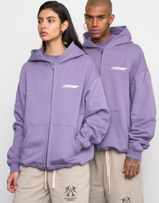 Multiply Apparel – Teamwork – Oversize-Kapuzenjacke in Cadet
