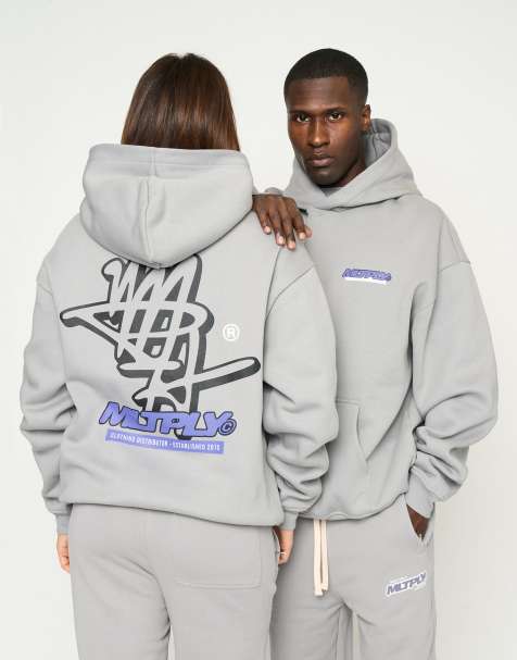 Multiply Apparel - Unity - Felpa con cappuccio oversize grigia - view 1
