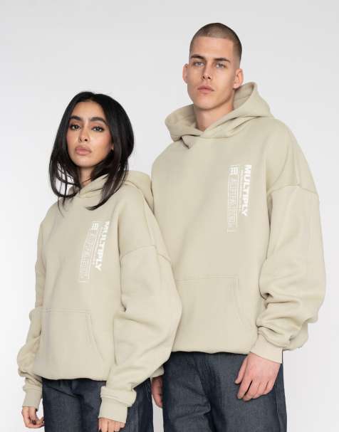 Multiply Apparel - Wanted - Felpa oversize con cappuccio verde spray - view 1