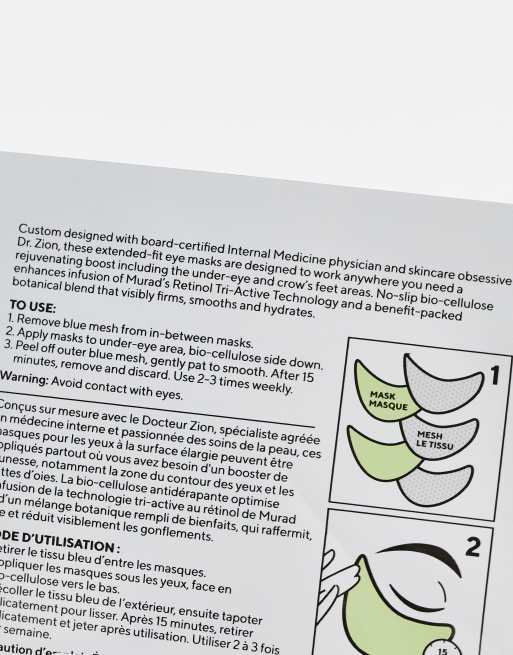 Murad – Dr Zion – Retinol Youth Renewal – Ögonmask med retinol, 3 av 4