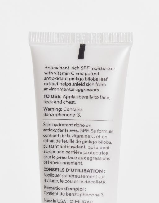 Murad – Shield Essential-C Day Moisture – Feuchtigkeitsspendende Breitspektrum-Sonnencreme mit LSF 30 PA+++, 25 ml , 4 von 4