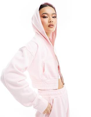Murci Murci exclusive cropped hoodie co-ord in pink