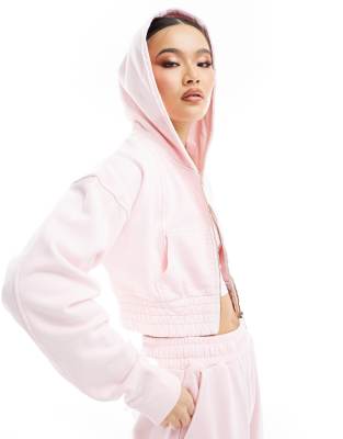 Murci Exclusive Cropped Hoodie In Pink - Part Of A Set