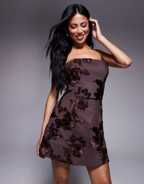 Murci exclusive structured bandeau mini dress - view 1