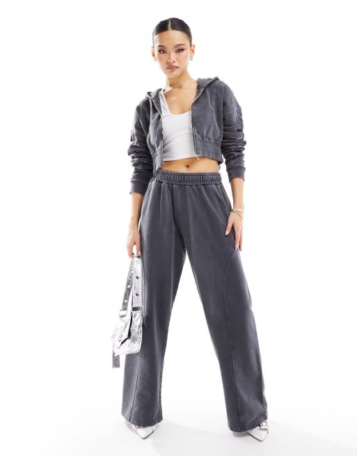 Grey Flared Leg Joggers, Co-Ords