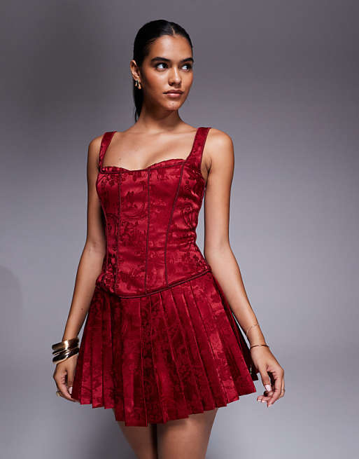 red square neck dress Burgundy Sleeveless - Mini Bodycon Dress - Backless Dress made cellulosic fiber made from wood pulp Quinn Midi Linen Blend Dress