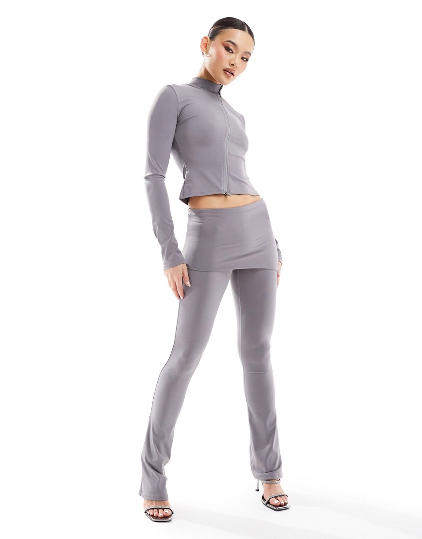 super soft yoga pants in gray - part of a set