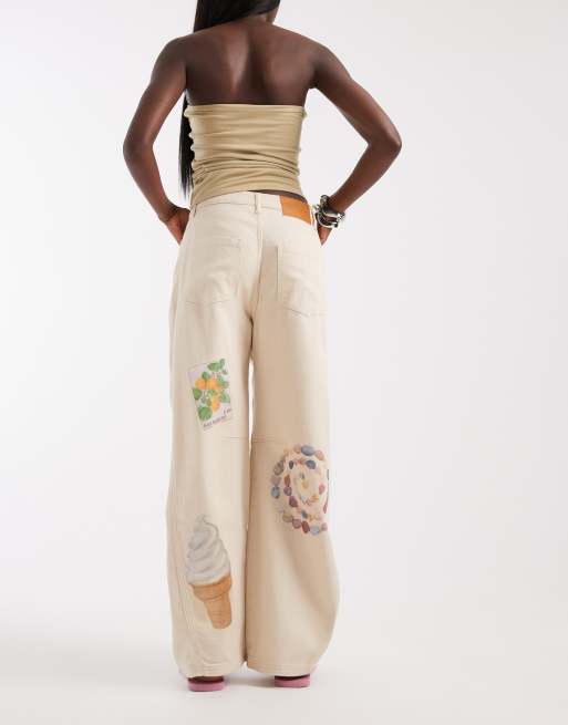 Muse Assembly Bay barrell leg graphic jeans, 4 of 5