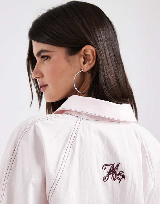 Muse Assembly camicia Erin oversize rosa chiaro, 3 di 5