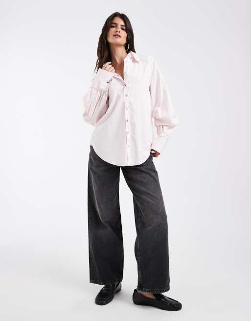 Muse Assembly camicia Erin oversize rosa chiaro, 4 di 5