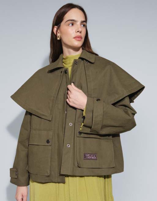 Muse Assembly - chaqueta bonnie verde con capa desmontable, 2 de 4