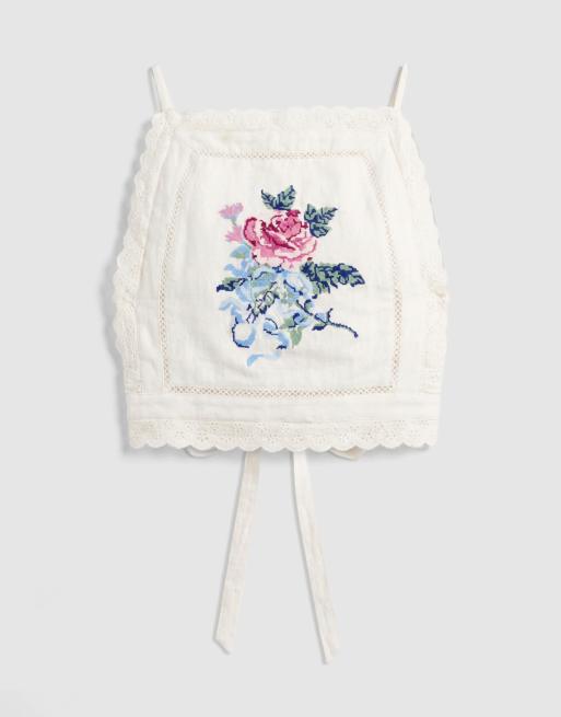 Muse Assembly – Etta – Broderad topp med spetskant, del av set, 5 av 8