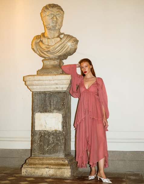 Muse Assembly Grace boho layered maxi dress