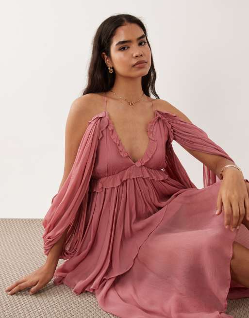 Muse Assembly – Grace – Warstwowa sukienka maxi w stylu boho, 4 z 5