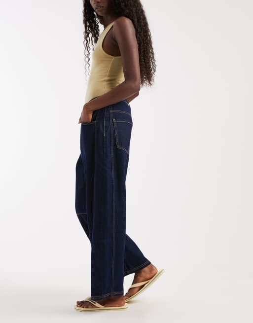 Muse Assembly - Liane - Jeans cilindrici color indaco, 4 di 6