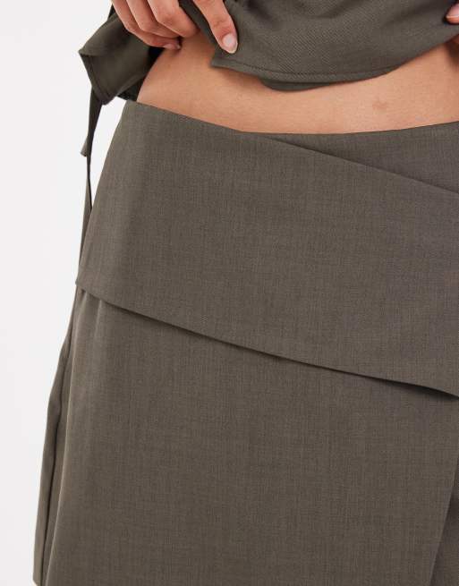 Muse Assembly tie detail milly skrousers in grey co-ord, 4 of 6