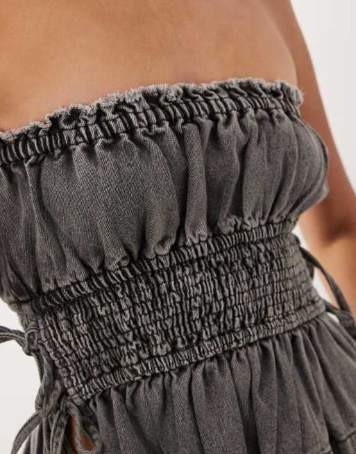 Muse Assembly - top bandeau vaquero fruncido Jane, 2 de 5