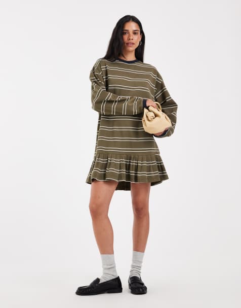 Muse Assembly - vestido mini felicity a rayas verdes - view 1