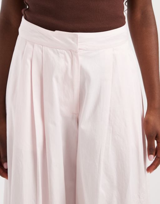 Muse Assembly Viviene embroidered pale pink tailored trousers, 4 of 6
