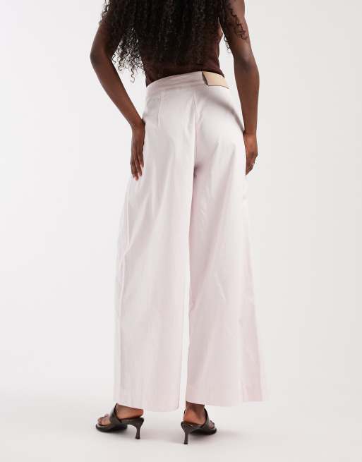 Muse Assembly - Viviene - Pantalon ajusté avec broderie - Rose pâle, 3 de 6