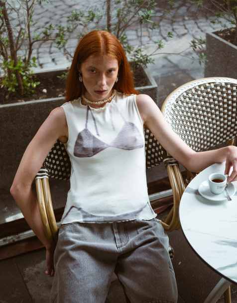 Muse Together – Sofia – Tanktop mit Bikini-Grafik - view 1