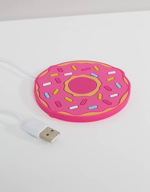 Mustard USB-kopvarmer i donut-design | ASOS