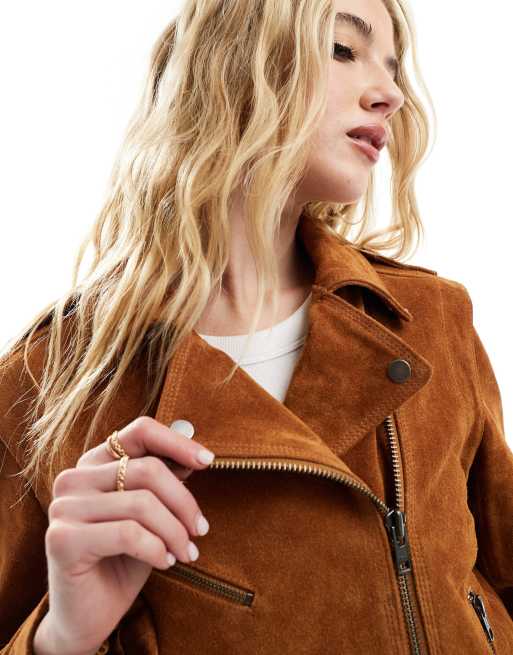 Faux leather 2024 suede jacket