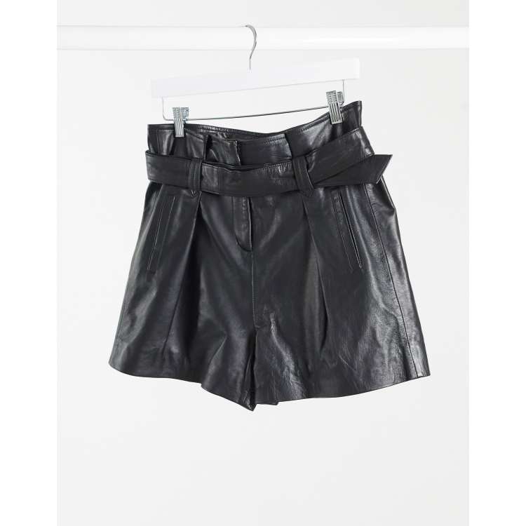 Paper Bag Zara Faux Leather Shorts Blank NYC Vegan Leather Paper