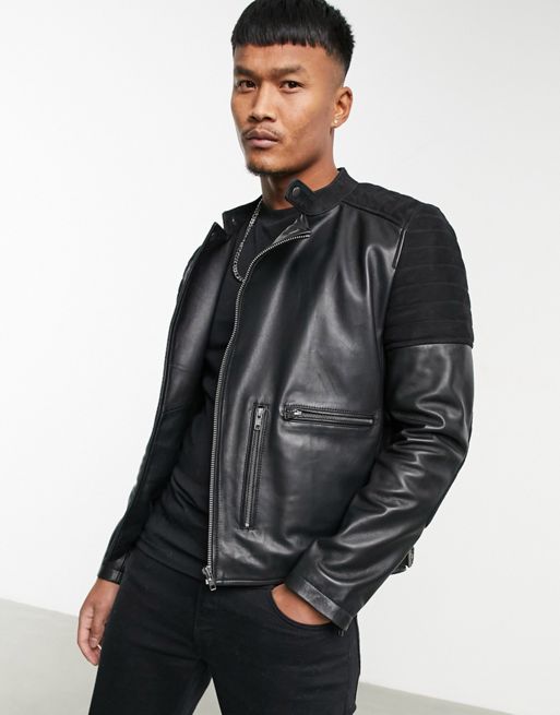 Muubaa Yarrow leather biker jacket | ASOS