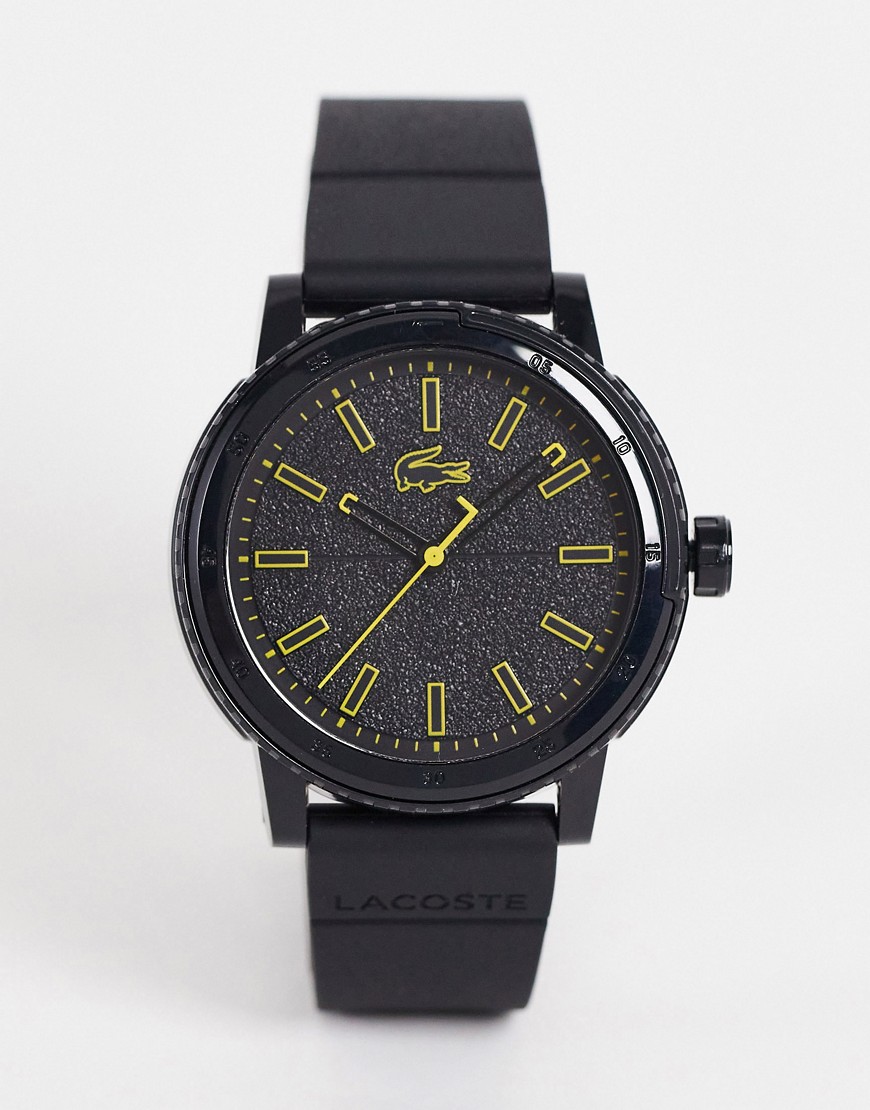 фото Мужские силиконовые часы черного цвета lacoste 2011089-черный цвет