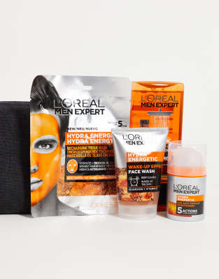   Asos Мужской набор средств для ухода за телом в несессере L'Oreal Men Expert Fully Charged-Бесцветный