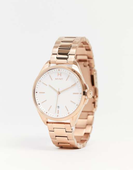 Mvmt rose discount gold women's watch