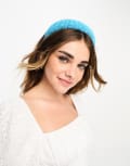 [My Accessories] My Accessories beaded headband in blue No Size BLUE