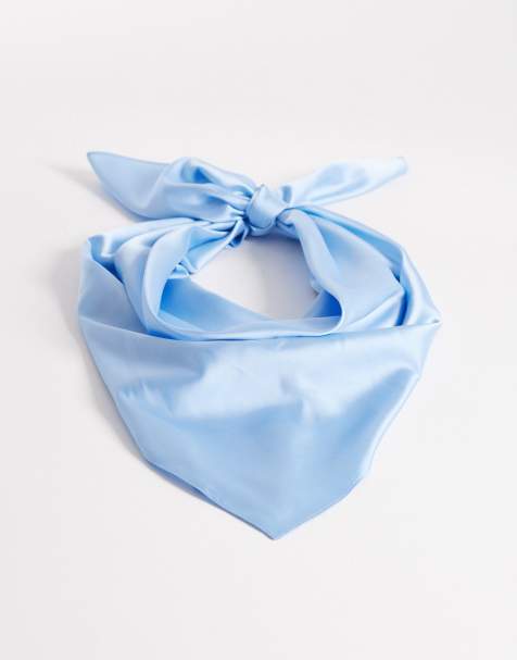 My Accessories – Błękitna satynowa bandana - view 1