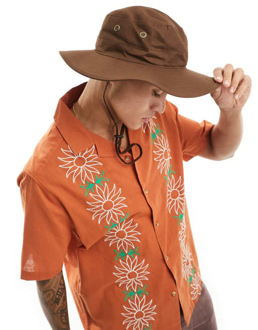 My Accessories - Bob style safari en coton - Marron