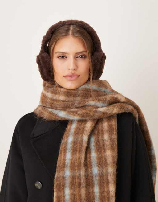 My Accessories – Brązowe nauszniki ze sztucznego futra, 3 z 3