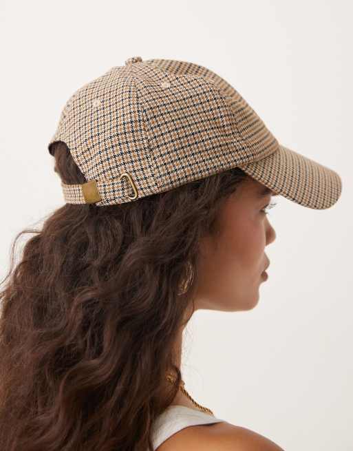 My Accessories - Brun baseball-kasket med pepitatern, 3 af 3